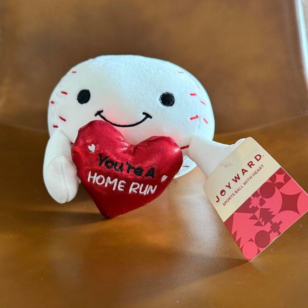valentine baseball plush